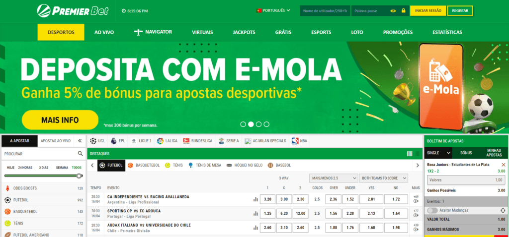 Como criar uma conta na Premier Bet MZ